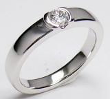 オリジナルダイヤリング これなら曲りません