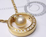 アコヤ真珠ペンダント 手作りジュエリー