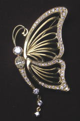 蝶のブローチ　オーダーメイド