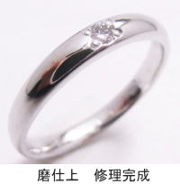 ダイヤが外れた指輪の修理