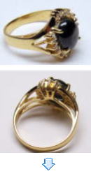 サイズ直し　ブリッジタイプリング