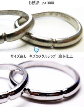 傷ついた結婚指輪