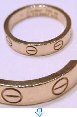 ラブリング　PGにキズ