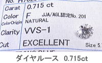 ダイヤルース 0.715ct 宝石工房ながお