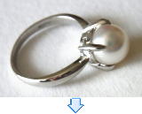 パールリングサイズアップ