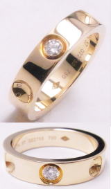 ルイビトンリングのキズ取り仕上げ　宝石工房ながお