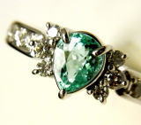 パライバトルマリンリング　オーダーメイド　宝石工房ながお