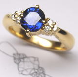 サファイヤリング　宝石工房ながお