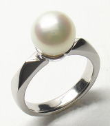 アコヤ真珠の指輪　オーダーメイド　宝石工房ながお
