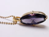 紫石ペンダント　手造り作品　宝石工房ながお