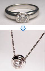 ダイヤペンダント0.468ｃｔ　　宝石工房ながお