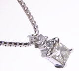 プリンセスダイヤペンダント　手造り　宝石工房ながお