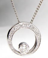 ダイヤペンダント0.308ｃｔ　手造り　宝石工房ながお