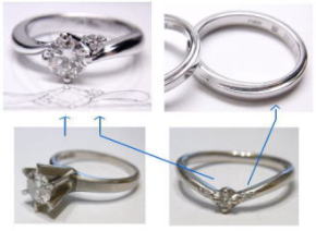 ダイヤリング　0.77ｃｔ　手作り