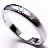 マリッジリング　鍛造で手作り　宝石工房ながお