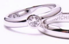 ダイヤリング　0.17ｃｔ　手作り