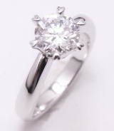 ダイヤリング　1.147ｃｔ　ハート爪で手作り