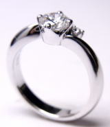 ダイヤリング　0.573ｃｔ　手作り作品