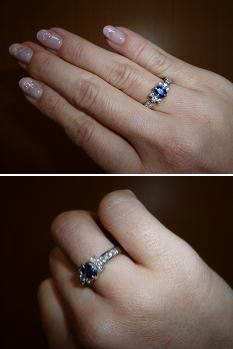 パライバトルマリンリング　オーダーメイド　宝石工房ながお