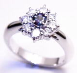 アレキサンドライトの指輪　手作り作品　宝石工房ながお