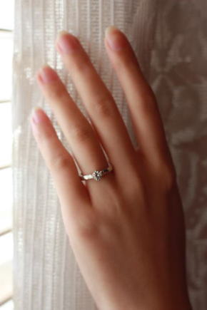 エンゲージリング　0.34ｃｔ　手作り