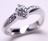 エンゲージリング　0.432ｃｔ　手作り