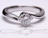 マリッジリング　0.43ｃｔ　手作り