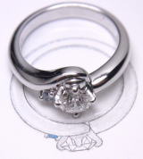 エンゲージリング　0.436ｃｔ　手作り