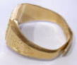 印台リング　２４金　サイズ直し　宝石工房ながお