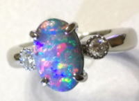 オパールリング オーダーメイド 宝石工房ながお