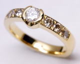 0.30ｃｔ　ダイヤリング　手作り作品