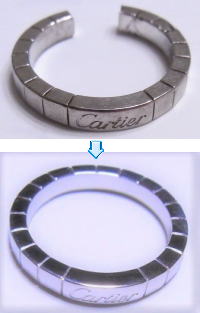 ラニエールリング　サイズアップ仕上げ　宝石工房ながお