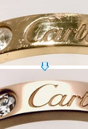 ラニエールリング　キズ取磨き仕上　宝石工房ながお