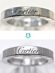 ラニエールリング　キズ取磨き仕上　宝石工房ながお