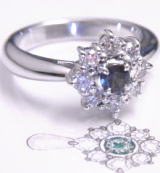 アレキサンドライトリング　リフォーム　宝石工房ながお