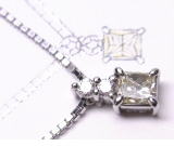 角ダイヤペンダント　宝石工房ながお