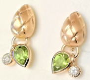 ペリドットイヤリング　イメージチェンジ　宝石工房ながお