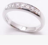 ハーフエタニティリング　手作り作品