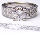 1.5ｃｔ立て爪ダイヤリングを指輪にリフォーム