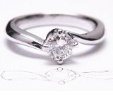 エンゲージリング　0.43ｃｔ　手作り