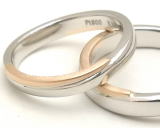 コンビの結婚指輪を手作り　宝石工房ながお