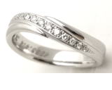 ２個の指輪を溶かして重厚な指輪に作り替え　宝石工房ながお