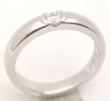 ハーフレールで石留リングに作り替え　宝石工房ながお