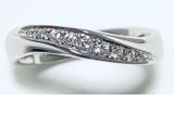 クロスデザインのリングに作り替え　宝石工房ながお