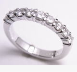 ハーフエタニティリング　手作り作品