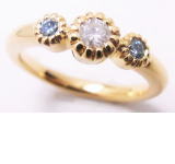 エンゲージリング　0.11ｃｔ　手作り