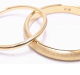 18金を溶かしてマリッジリングに