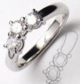 スリーストーンリング　手作り