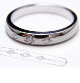 2個の指輪を溶かして1個に