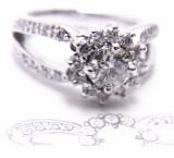 ダイヤリング　0.422ct　手作り作品